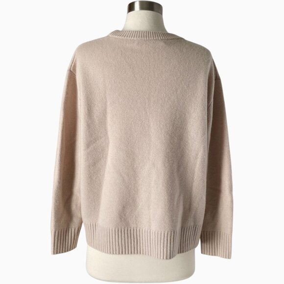 Naked Cashmere Kaia Sweater S Pink Beige 100% Cashmere Crewneck Pullover - Picture 3 of 7